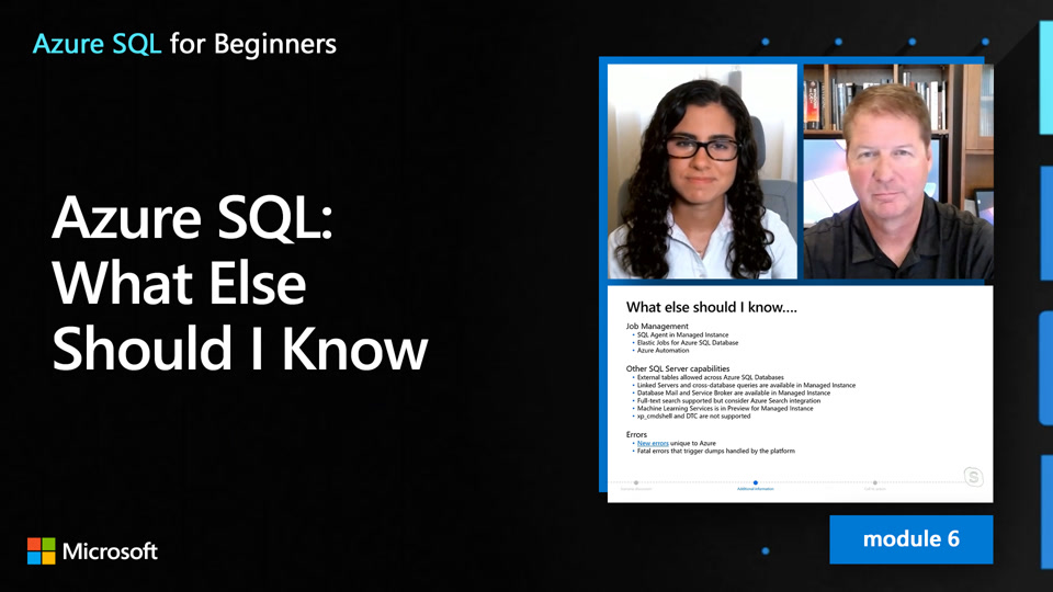 Azure SQL: What Else Should I Know (59 of 61)