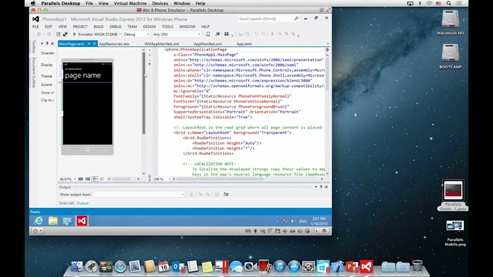 display solution explorer on mac for the visual studio