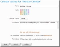 windows live calendar service